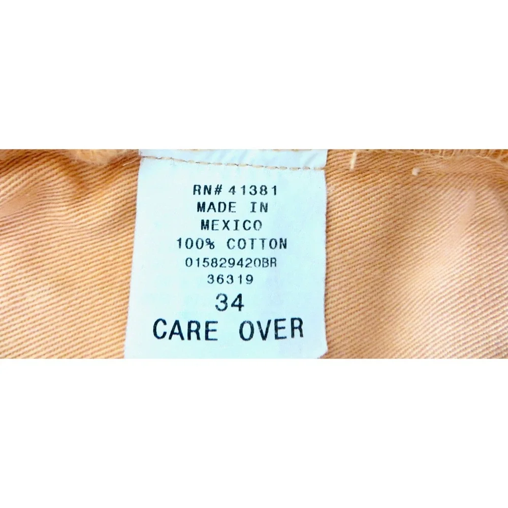 Vintage Polo Ralph Lauren Tyler Short 90s Pleated Classic Chino Salmon Orange 34